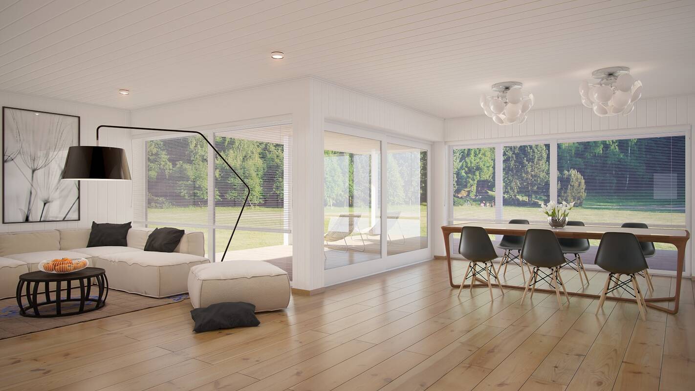 Open-Plan-Living-Area-at-Combinations-Living-Room-and-Dining-Space-Ideas