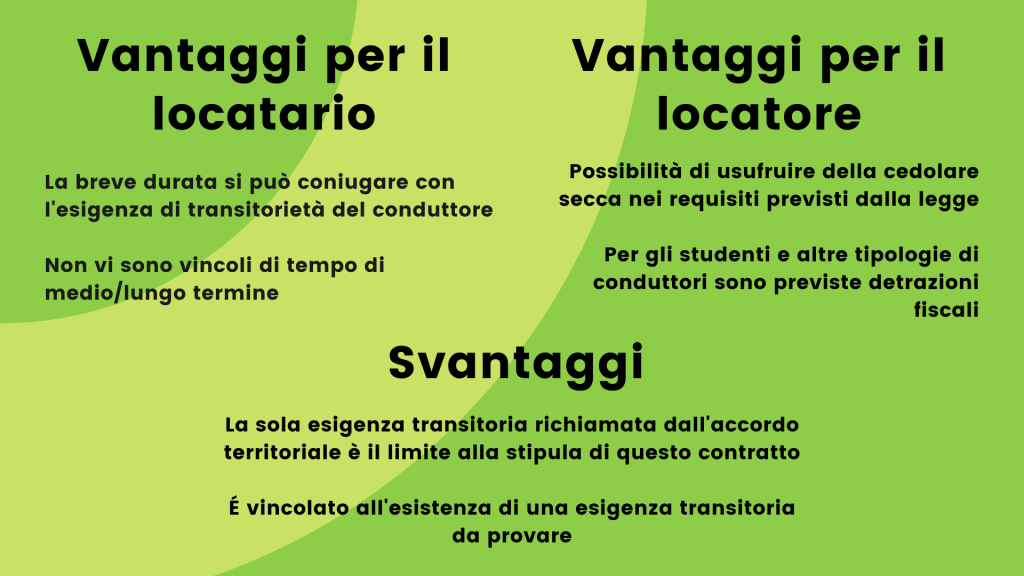 Tutti i tipi di contratto di locazione. I pro e i contro di ogni tipologia
