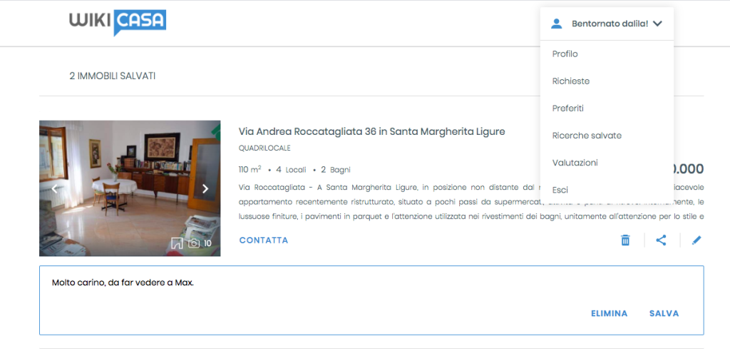Wikicasa in continua evoluzione: una nuova area riservata anche per gli utenti