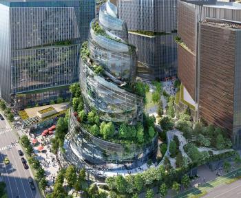 The Helix, la nuova sorprendente sede di Amazon a forma di chiocciola