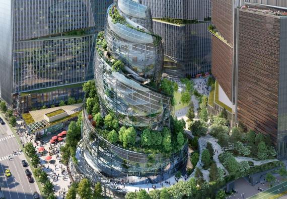 The Helix, la nuova sorprendente sede di Amazon a forma di chiocciola